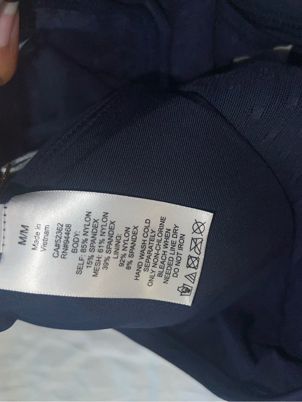 NWT AVEC LES FILLES RUFFLE MESH BIKINI BLUE m - Picture 5 of 5